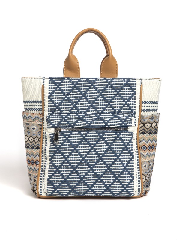 Mochila Com Padrao Em Jacquard