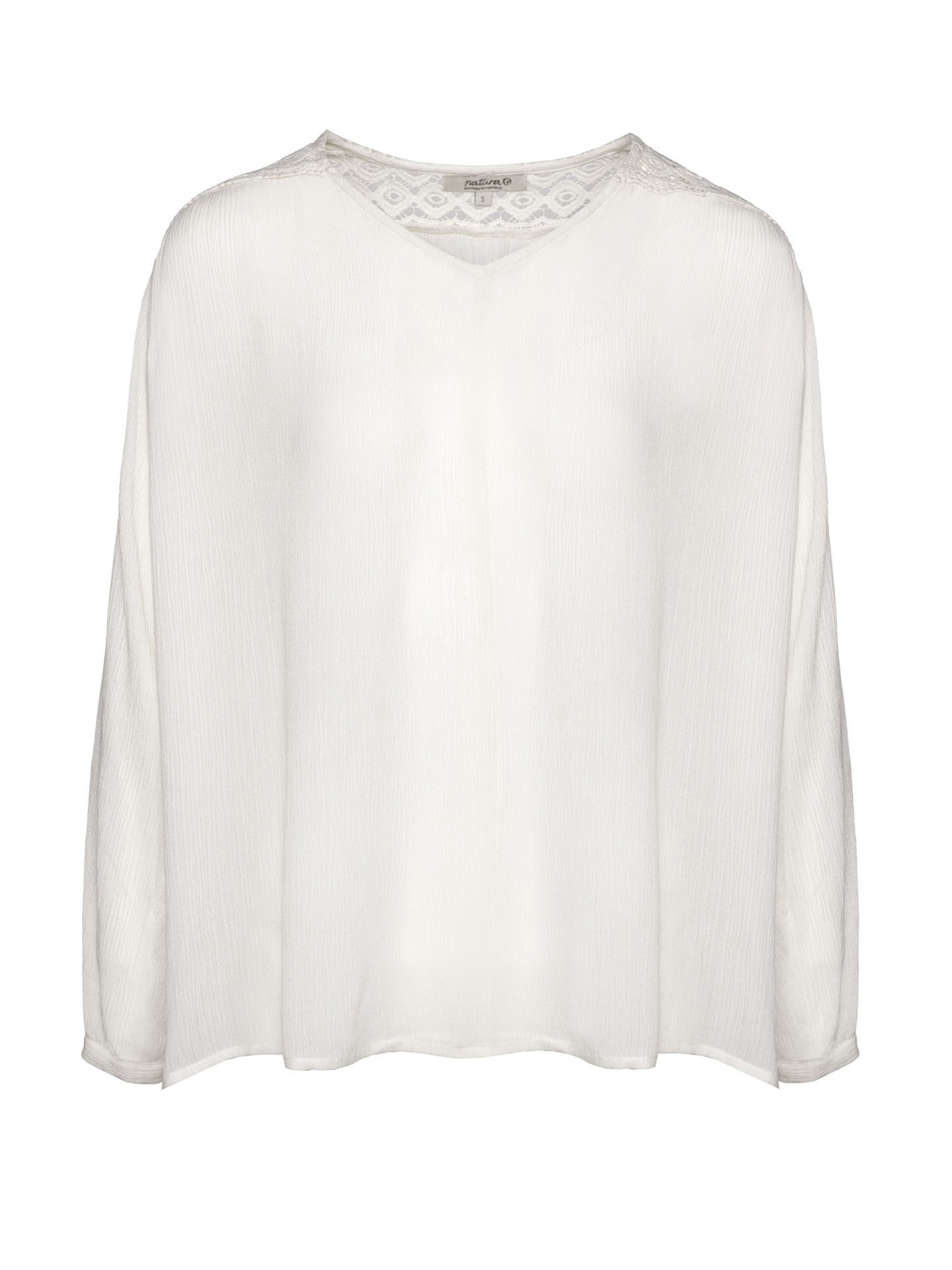 Blusa Solida Com Rendas