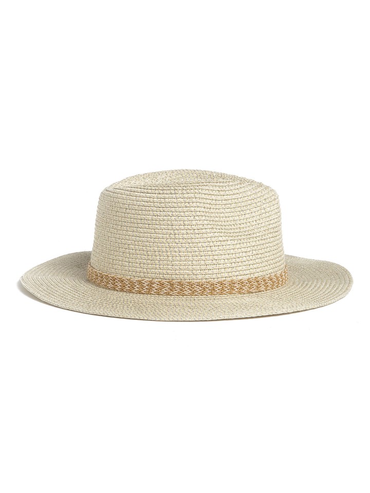 Chapeu de aba larga entrancado