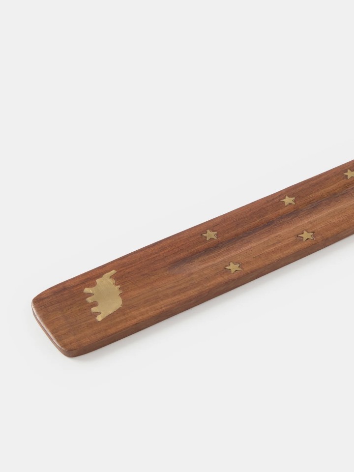 Porta-incenso em madeira elefante