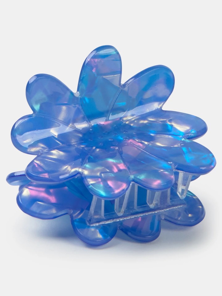 Gancho de cabelo flor azul