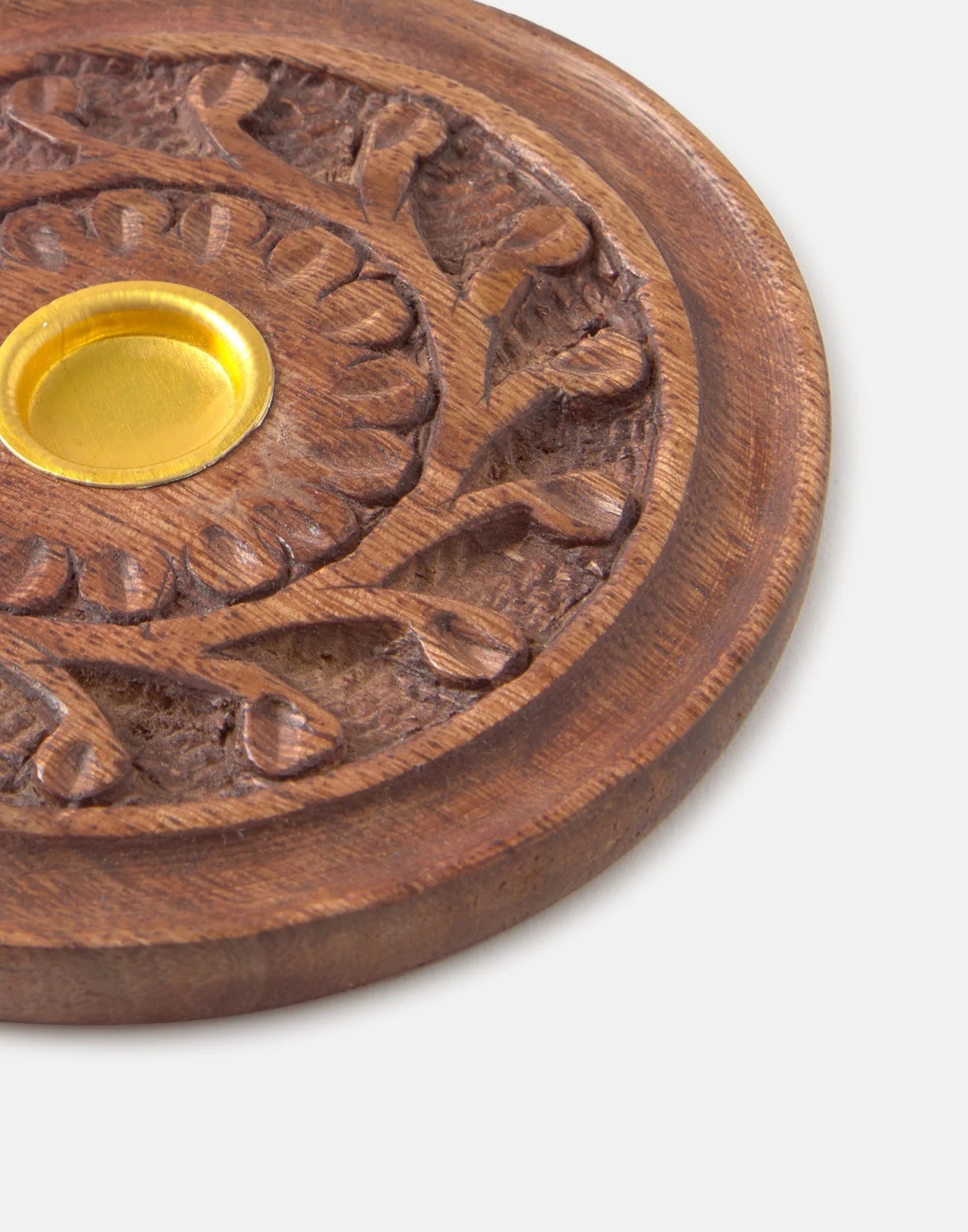 Porta-incenso em cone redondo