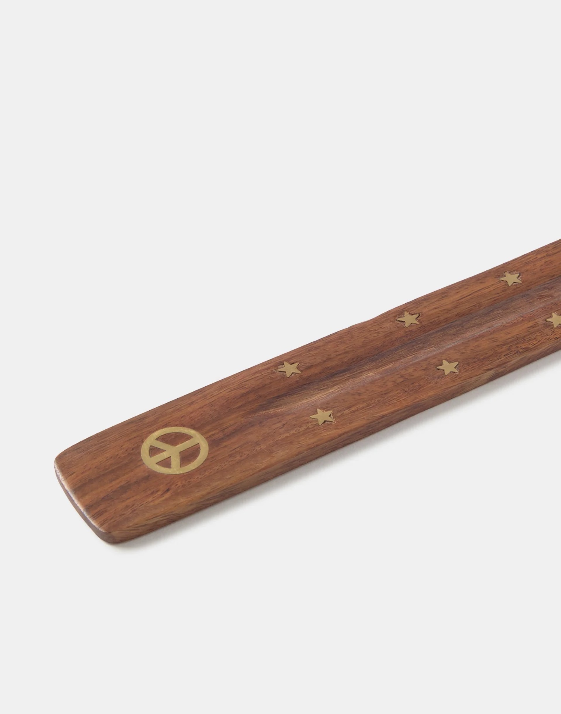 Porta-incenso em madeira paz