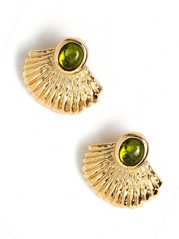Brincos Green Shell