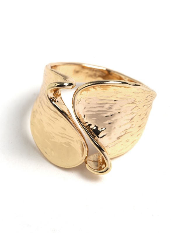 Anel Dourado Waves