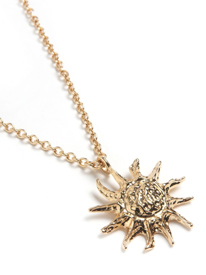 Colar Curto Golden Sun