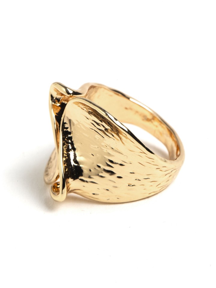 Anel Dourado Waves