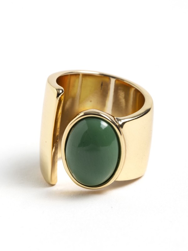 Anel Pedra Verde