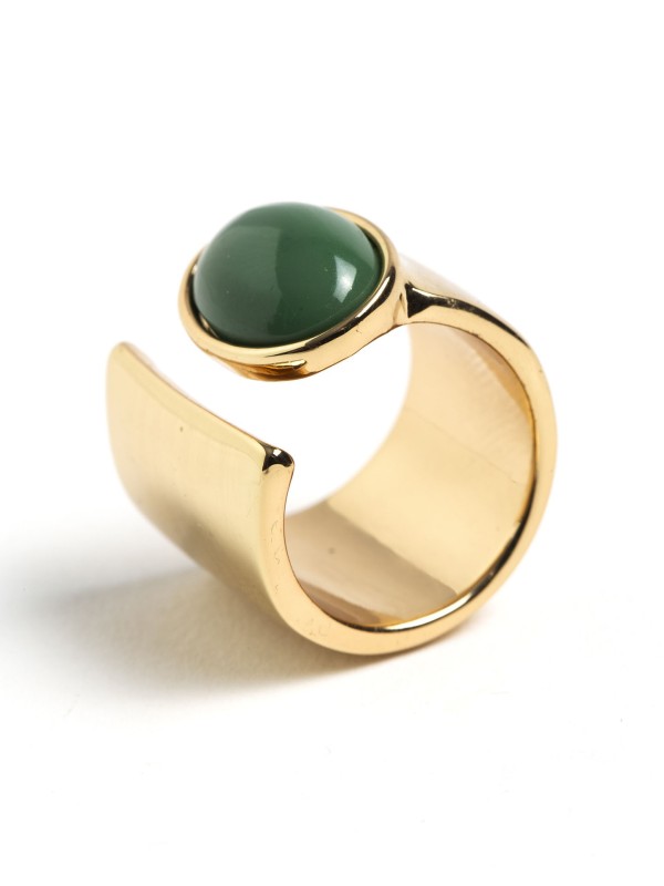Anel Pedra Verde