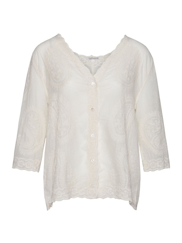 Camisa Bordado Natural