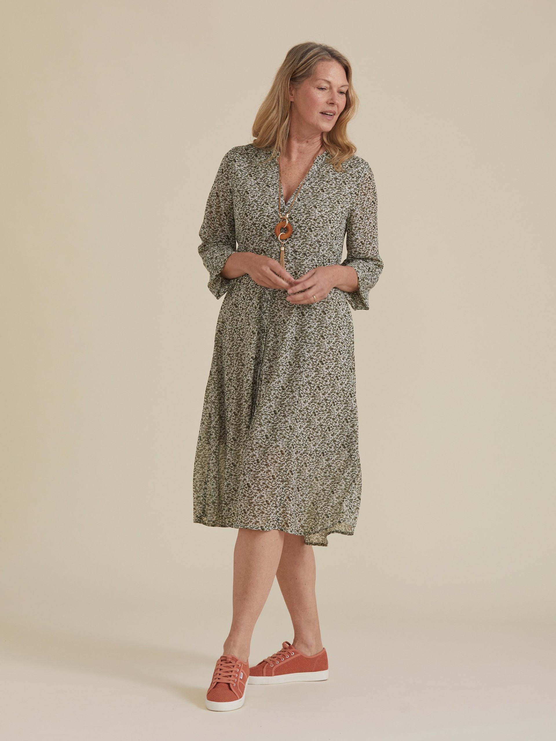 Vestido Camiseiro Floral