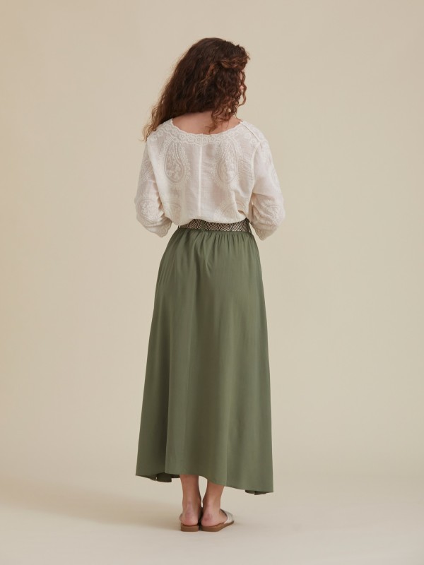 Camisa Bordado Natural