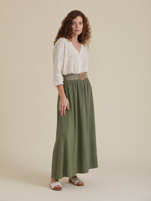 Camisa Bordado Natural