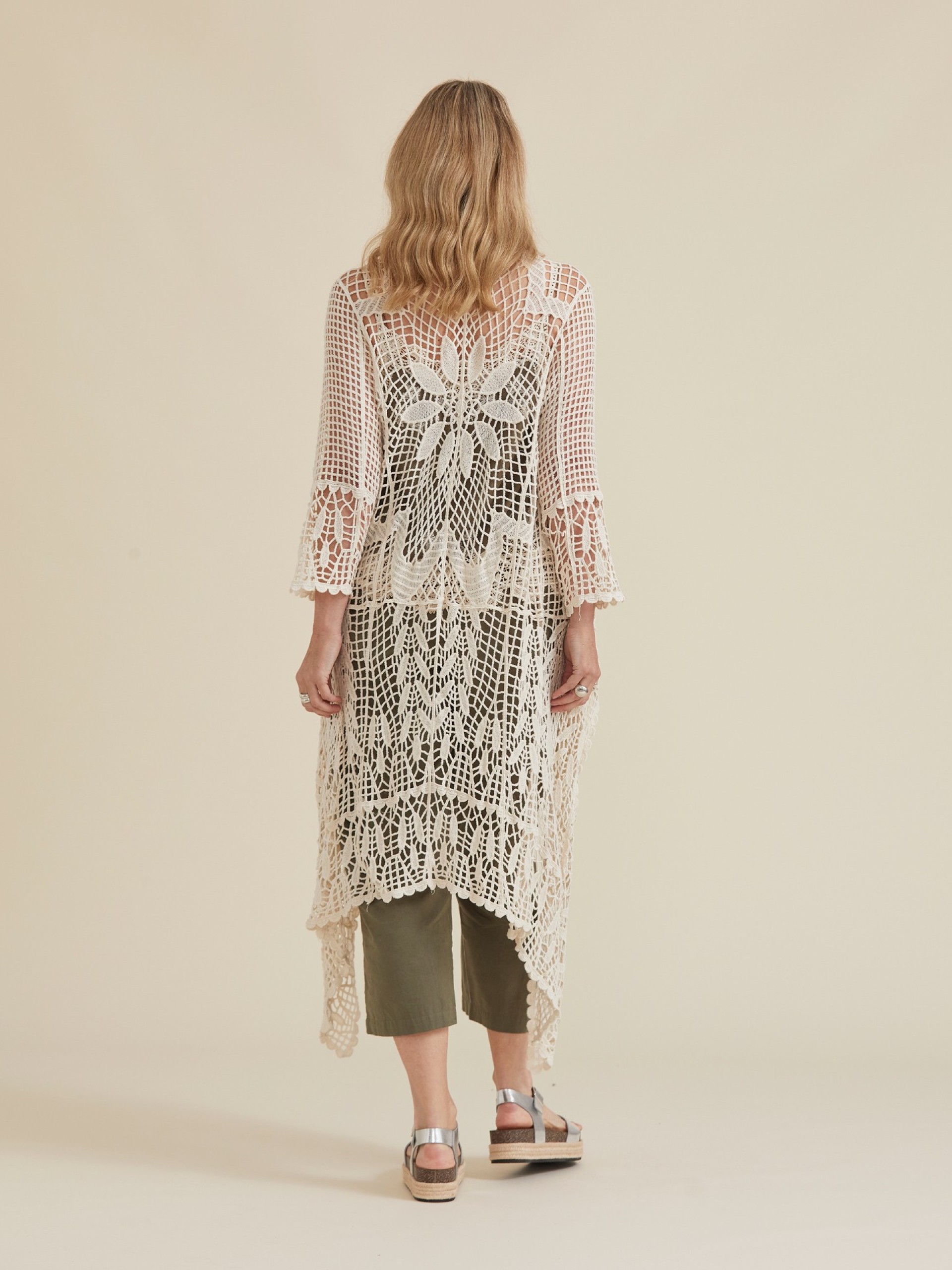 Casaco De Renda Comprido