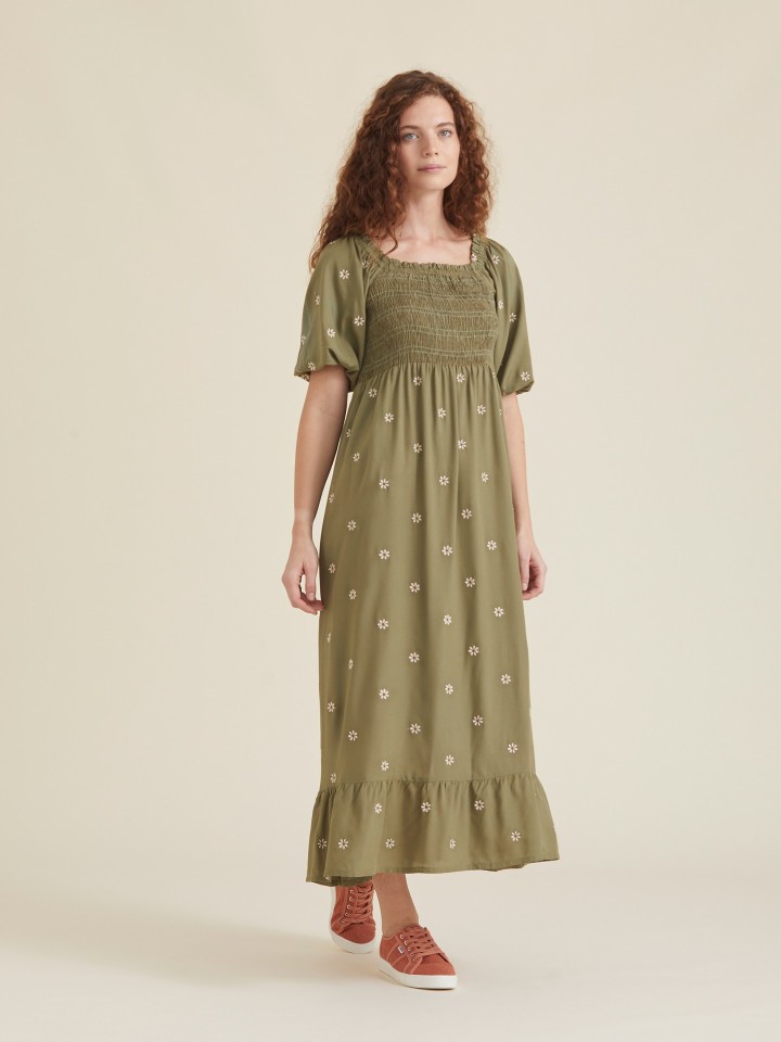Vestido Bordado Margaridas