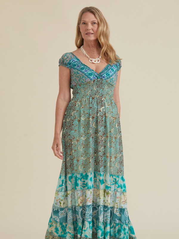 Vestido Comprido Multi Estampados