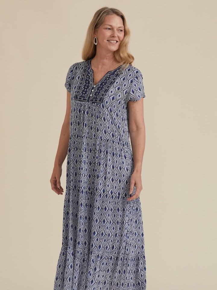 Vestido Comprido Geometrico