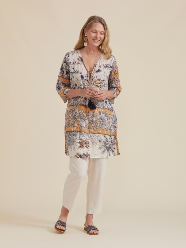 Tunica em Algodao Estampado