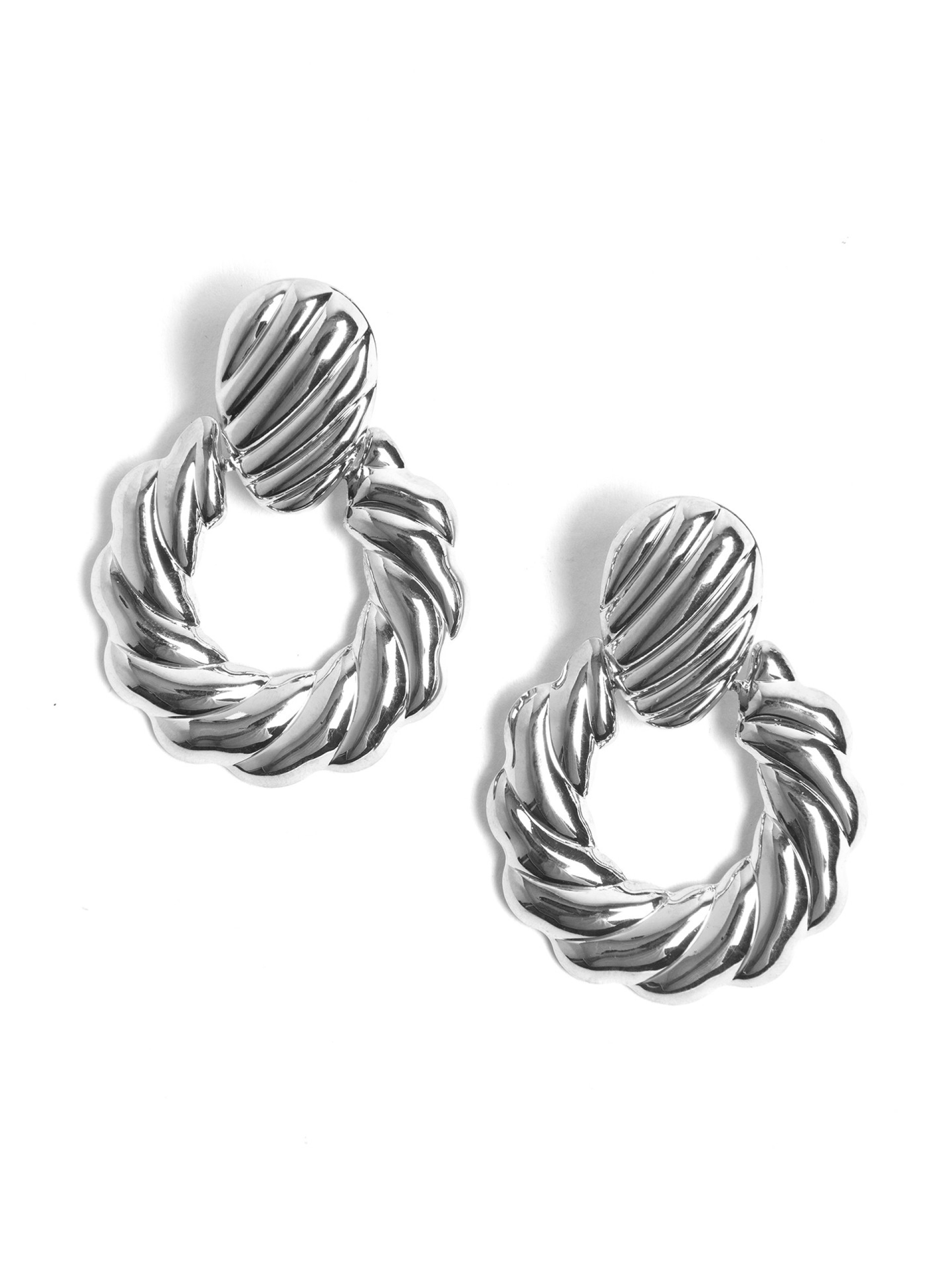 Brincos Nautucal Prateados