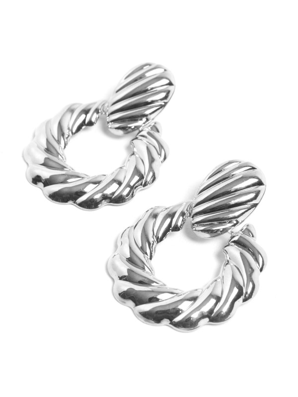 Brincos Nautucal Prateados