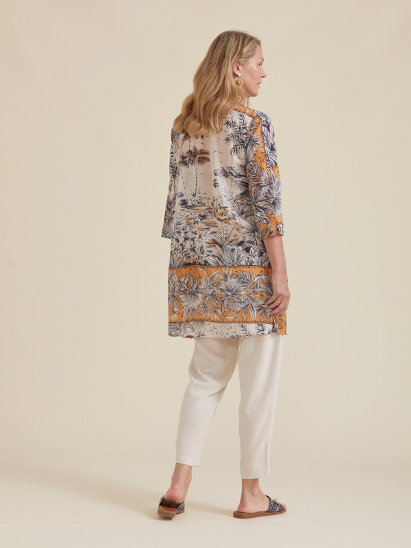 Tunica em Algodao Estampado