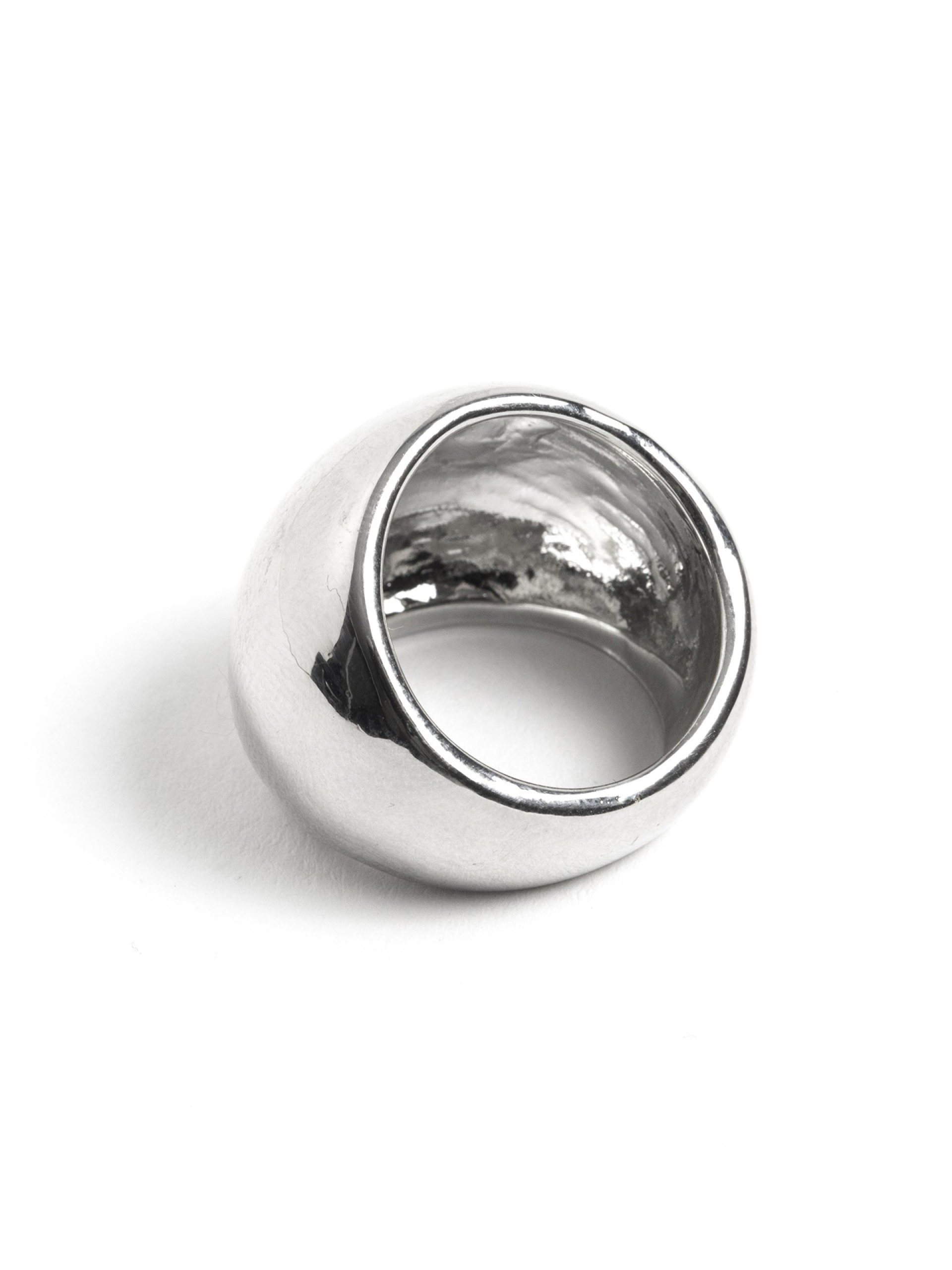 Anel Prateado Classico