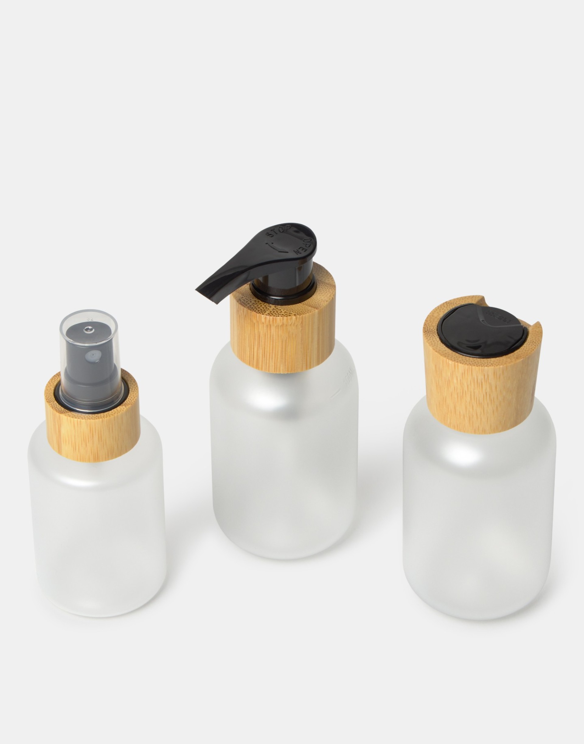 Conjunto de 3 garrafas de viagem