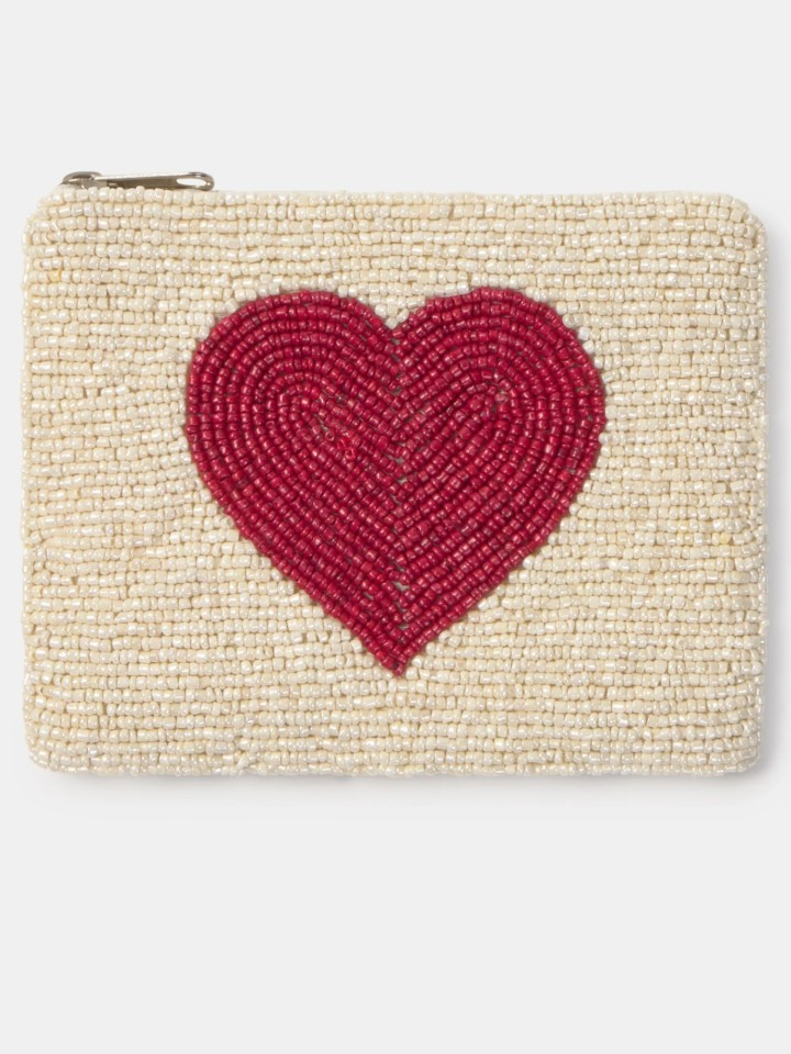 Bolsa de missangas Coracao
