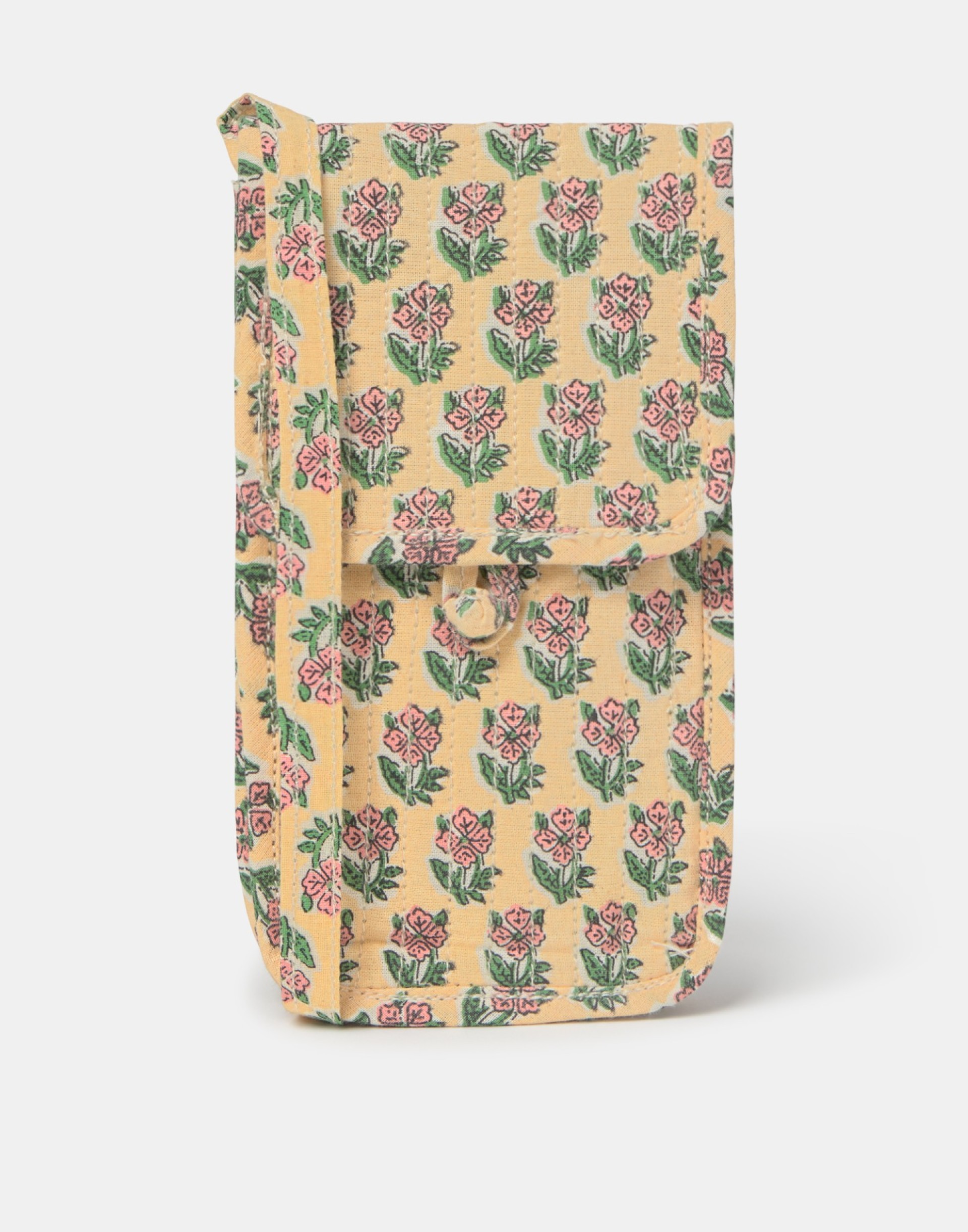Bolsa floral para oculos/telefone