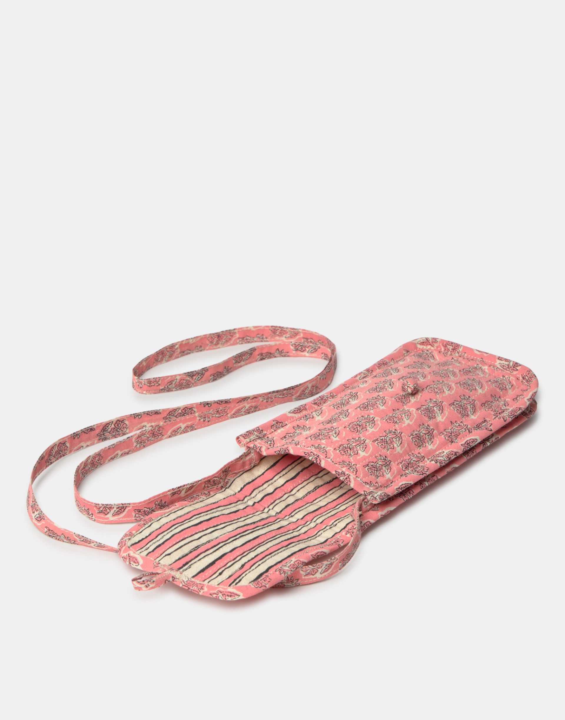 Bolsa floral para oculos/telefone