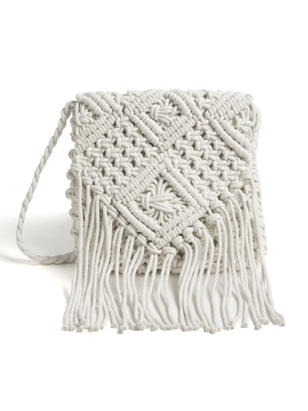 Mala A Tiracolo  Em efeito Macrame