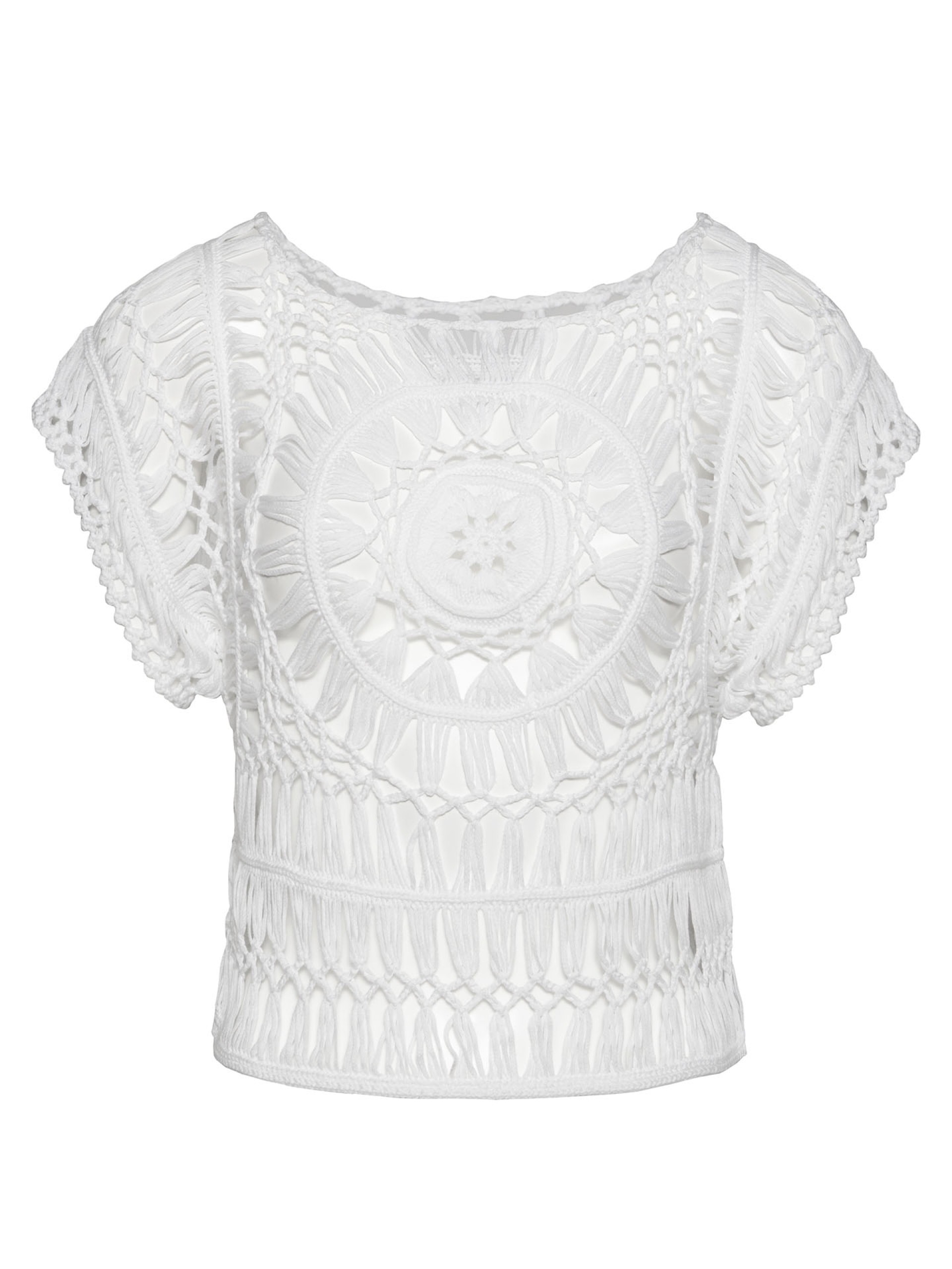 Blusa com Efeito Crochet