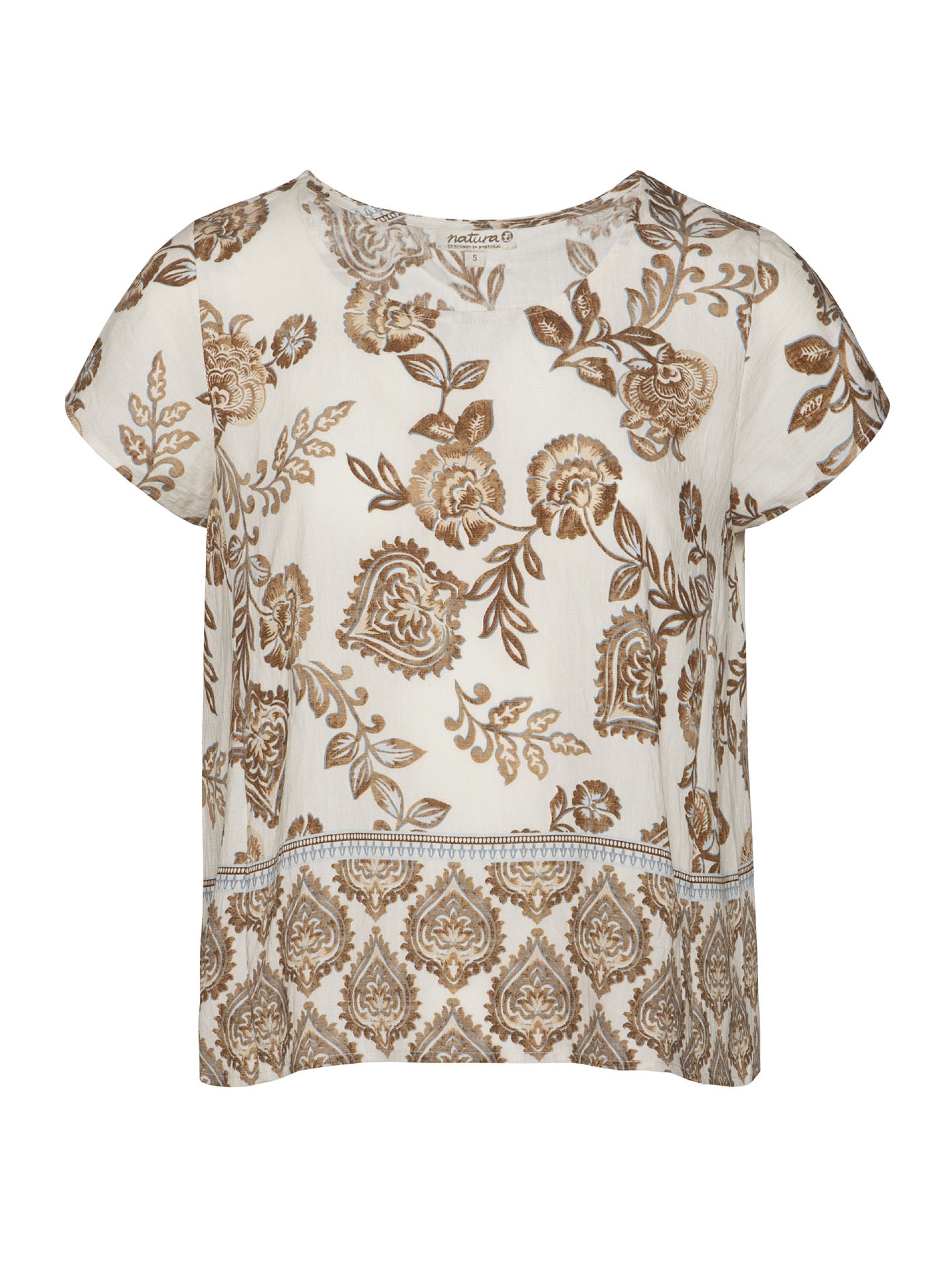 Blusa Estampado com Placement