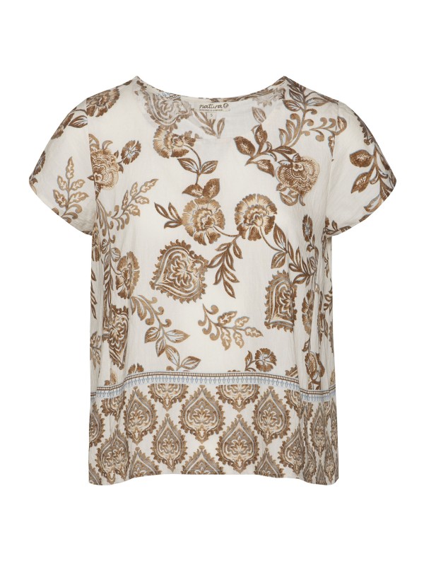 Blusa Estampado com Placement Blusa Estampado com Placement