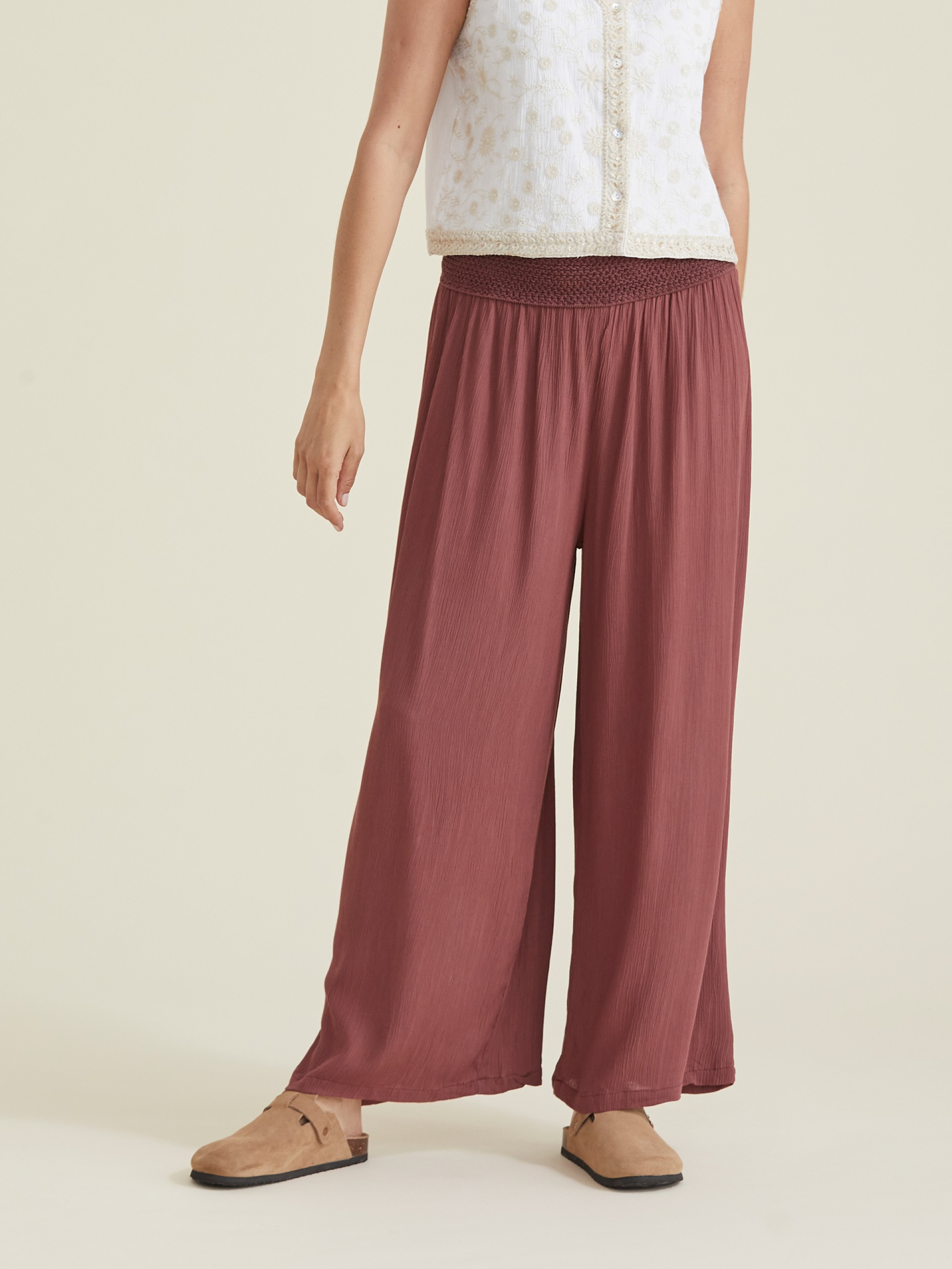 Calca Feminina Pantalonas Solida