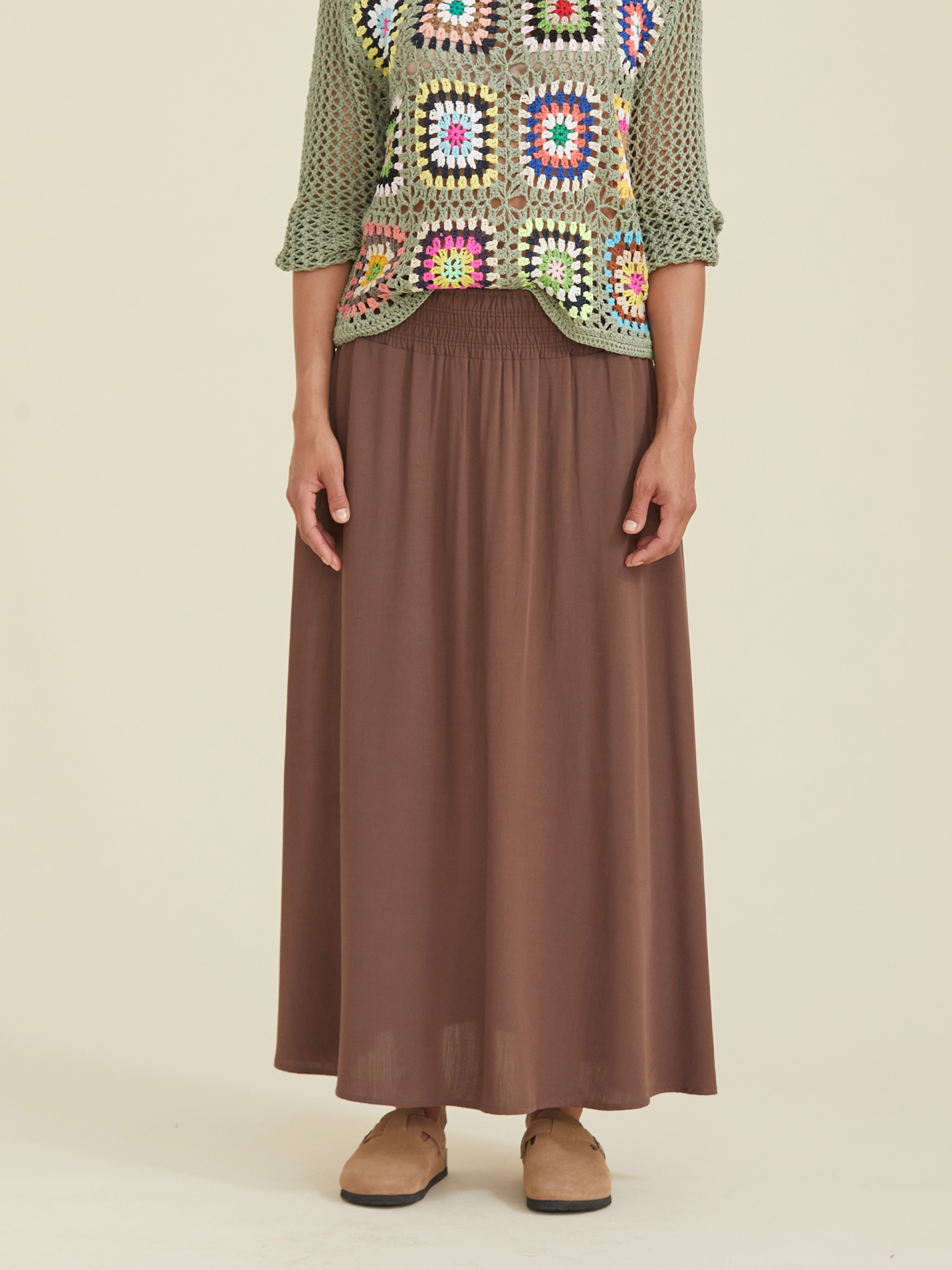 Saia Comprida com Cos Elastico