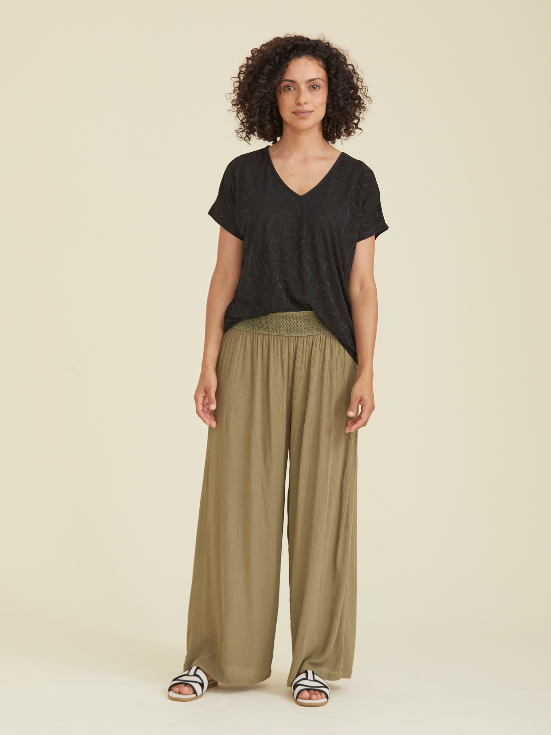 Calca Feminina Pantalonas Solida