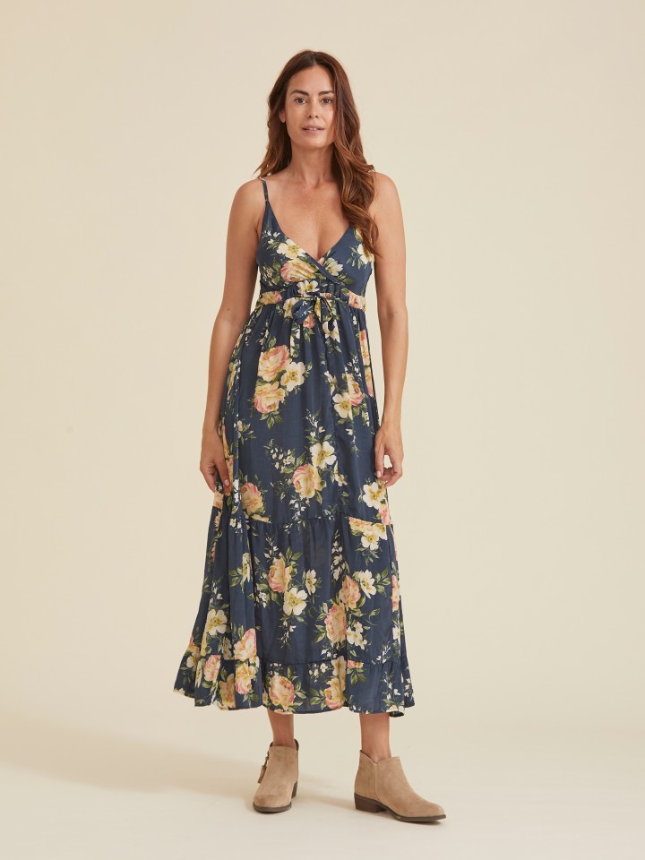 Vestido Floral Azul