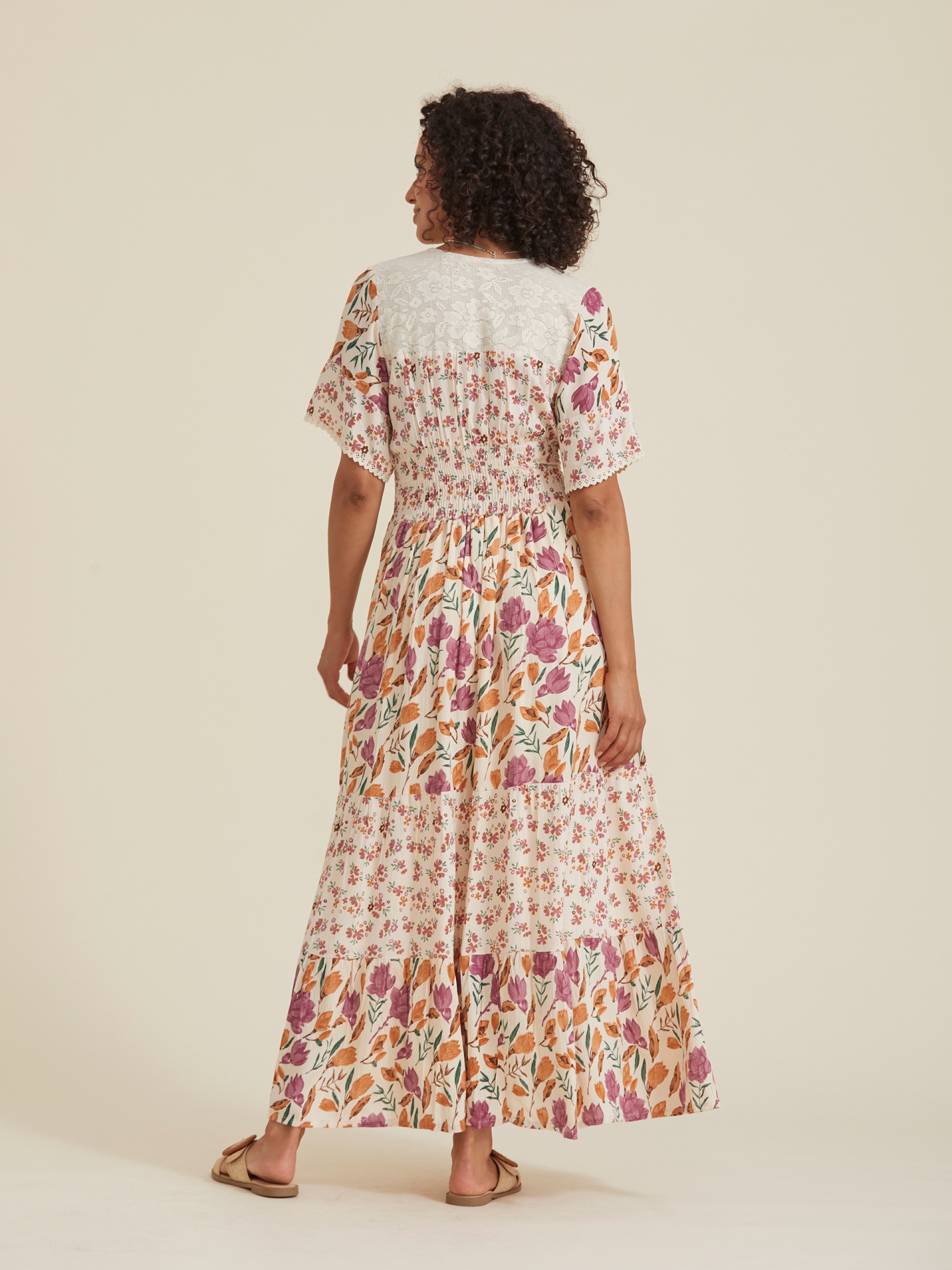 Vestido Comprido Floral Estilo Boho Romantico