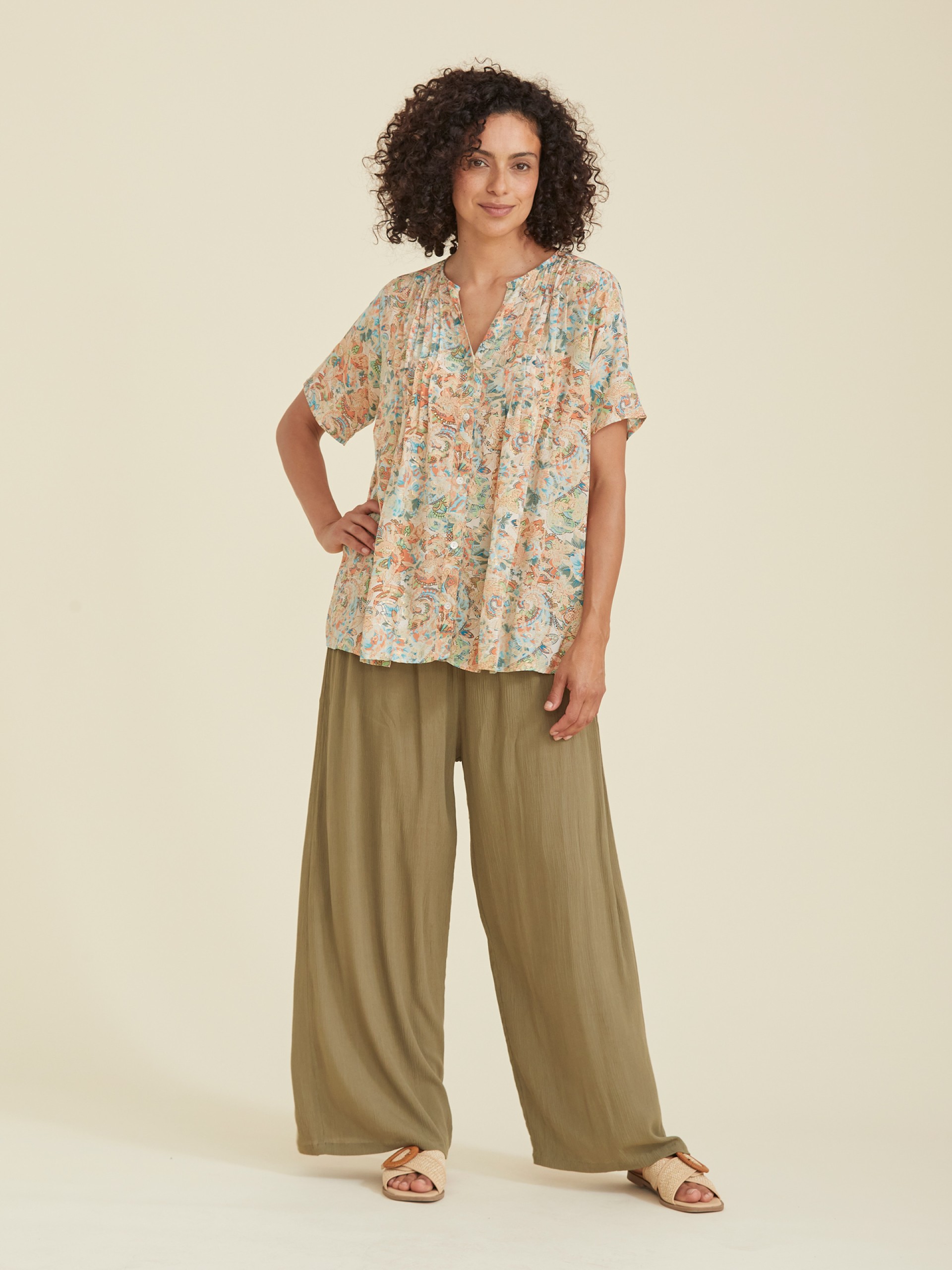 Tunica com Estampado Laranja