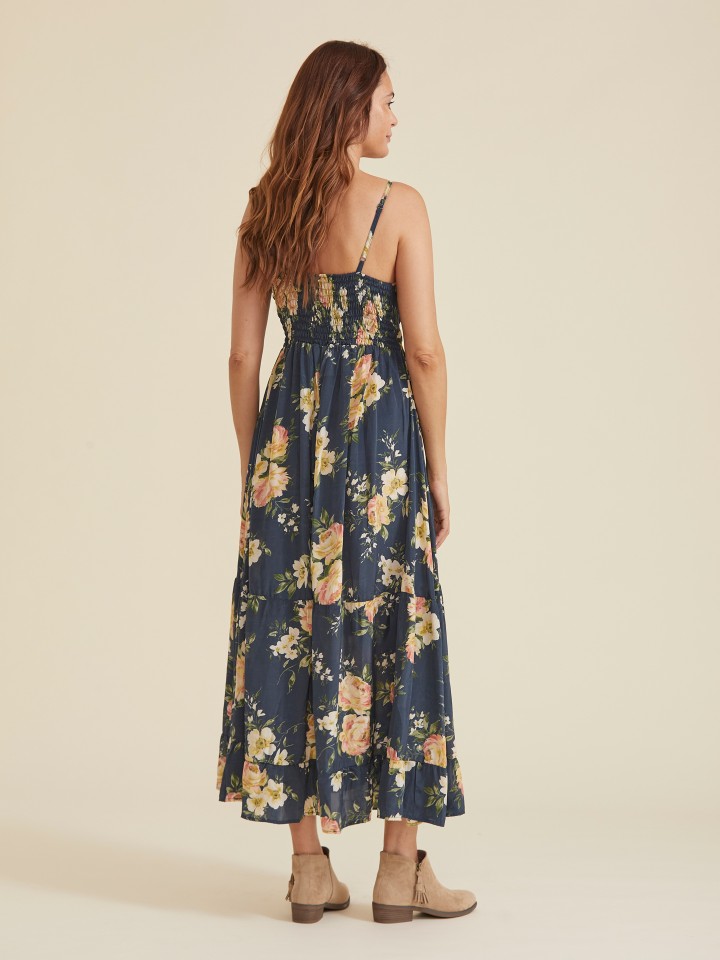 Vestido Floral Azul