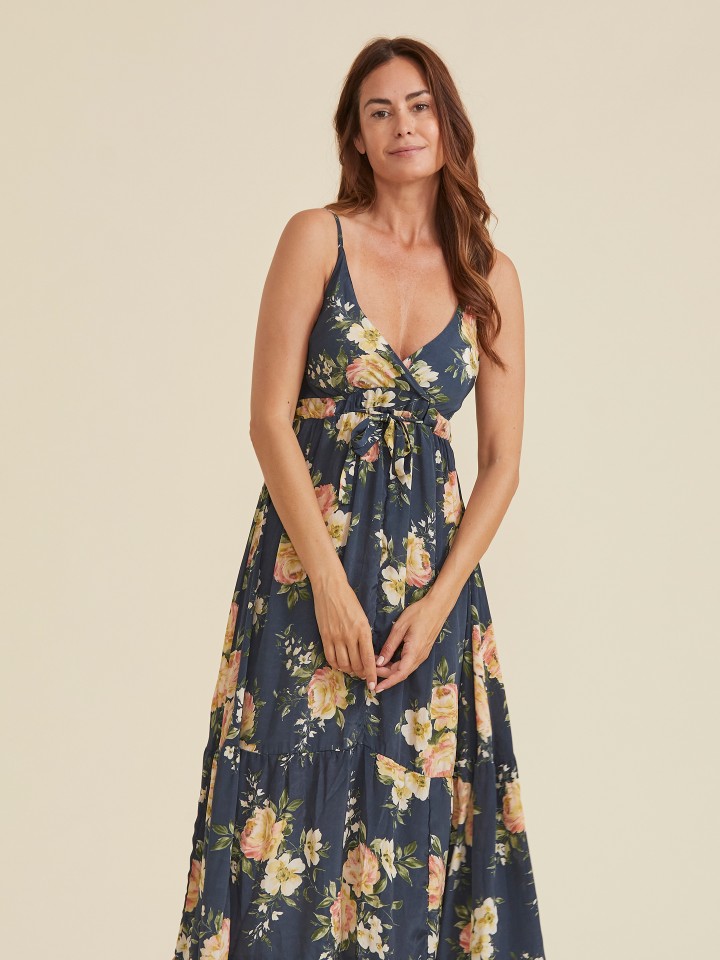 Vestido Floral Azul