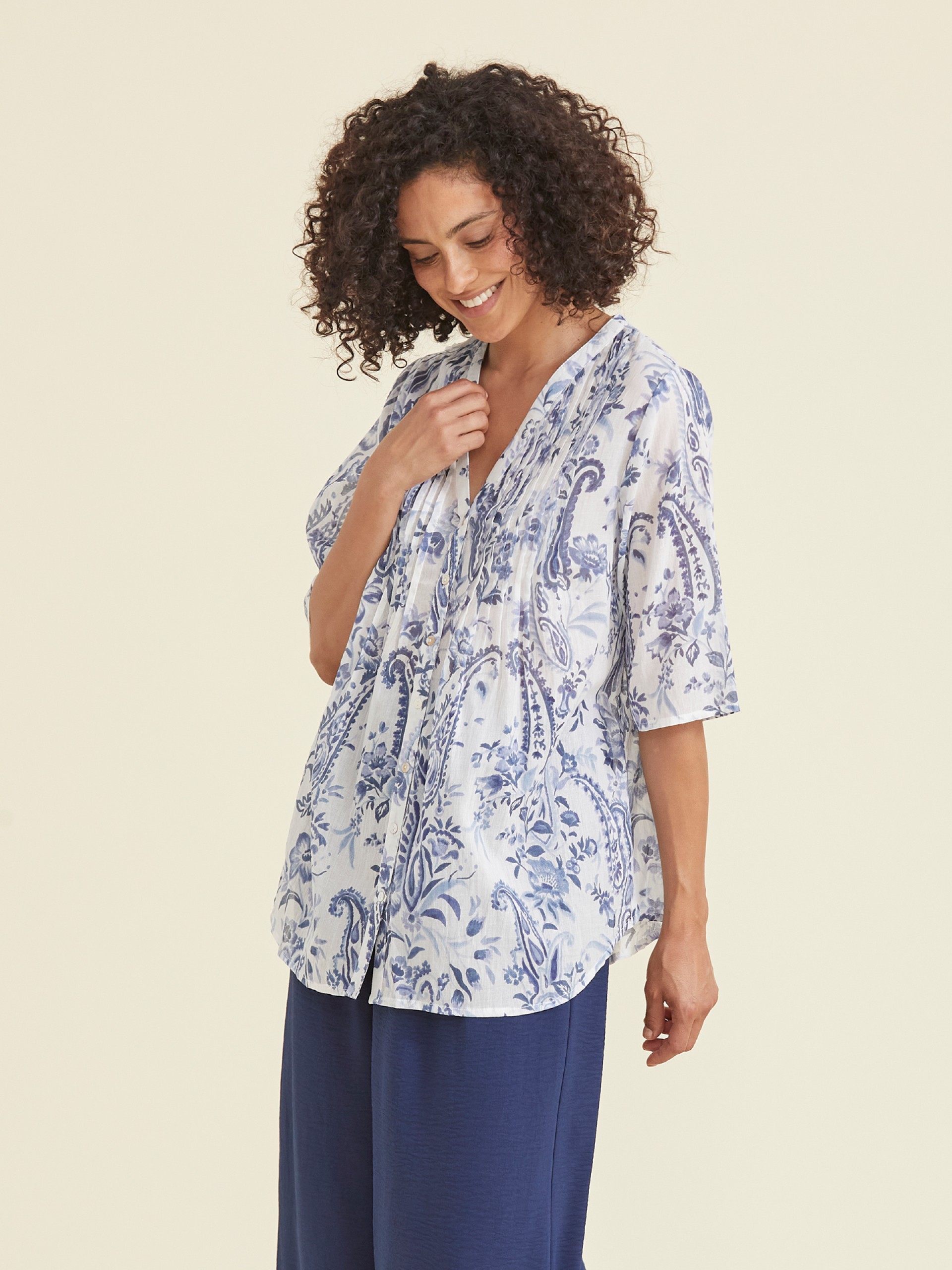 Tunica em Algodao Estampado