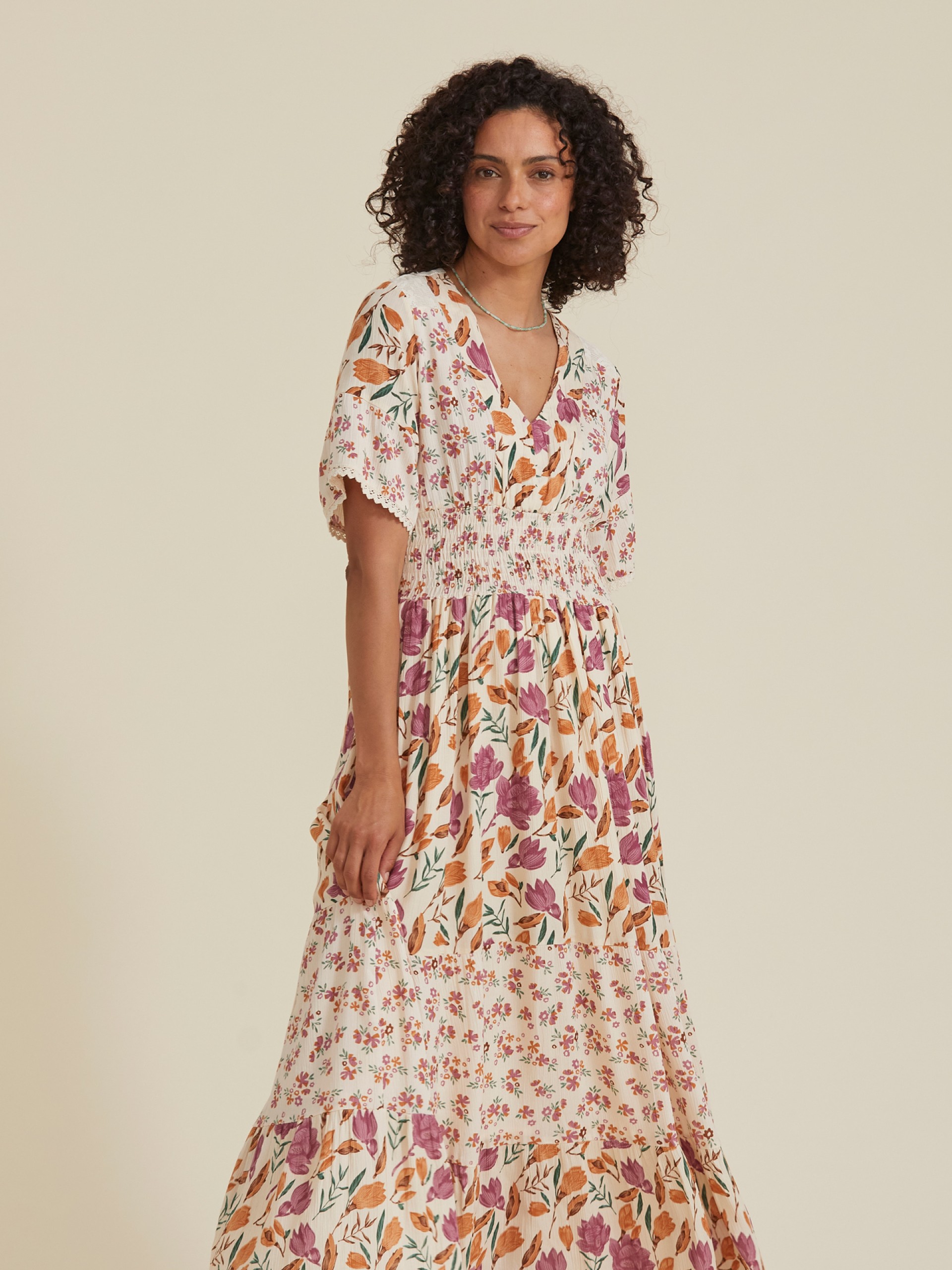 Vestido Comprido Floral Estilo Boho Romantico