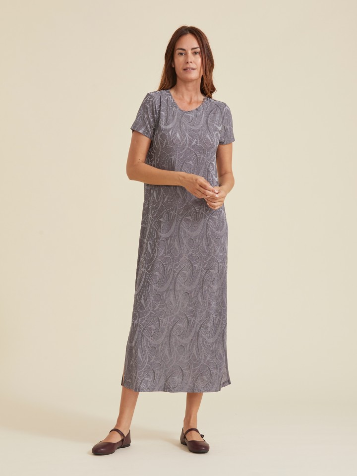Vestido T-shirt em Malha