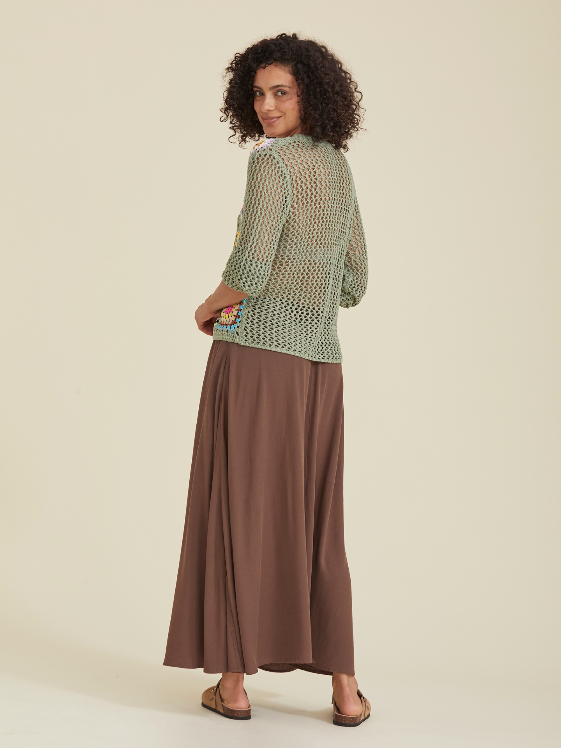 Blusa em Crochet Verde