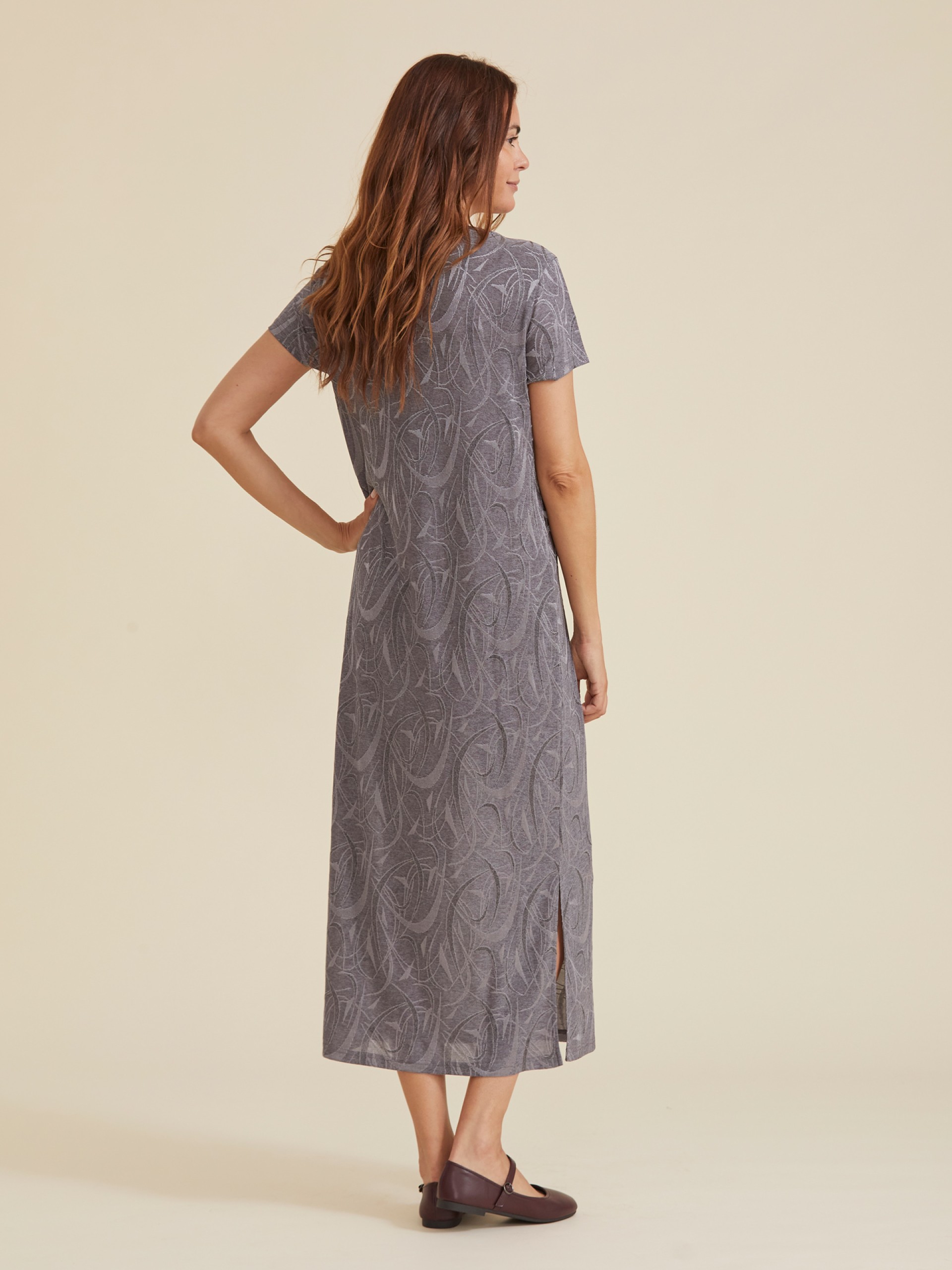 Vestido T-shirt em Malha