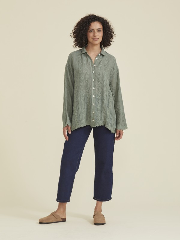 Camisa Bordada Solidas