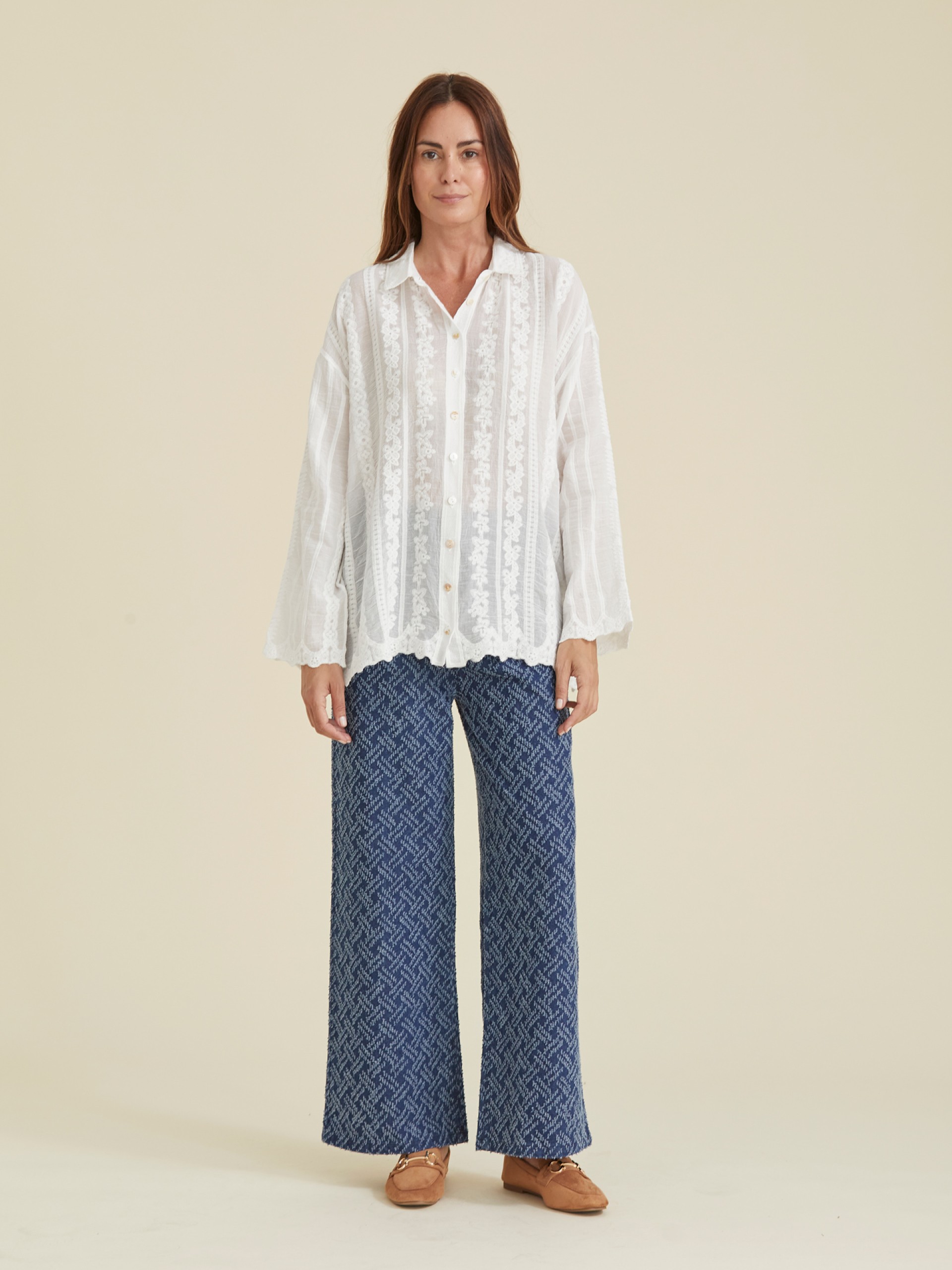 Camisa Bordada Solidas