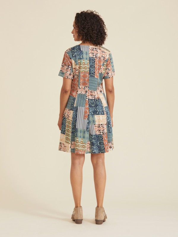 Vestido Curto Patchwork Vestido Curto Patchwork